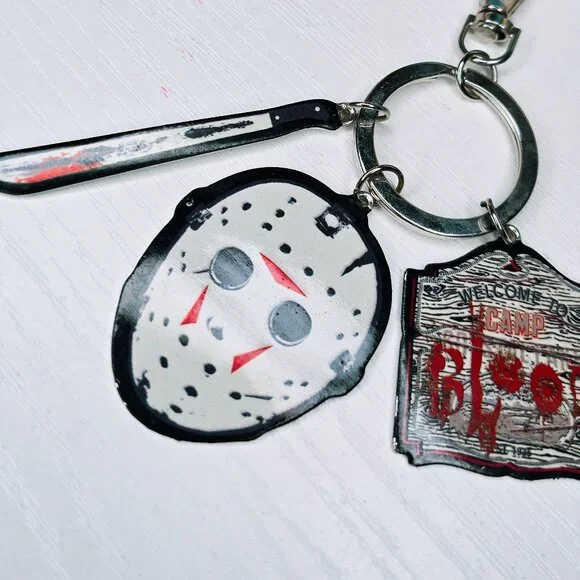 Friday the 13th Jason Voorhees Keychain - Picture 2 of 3